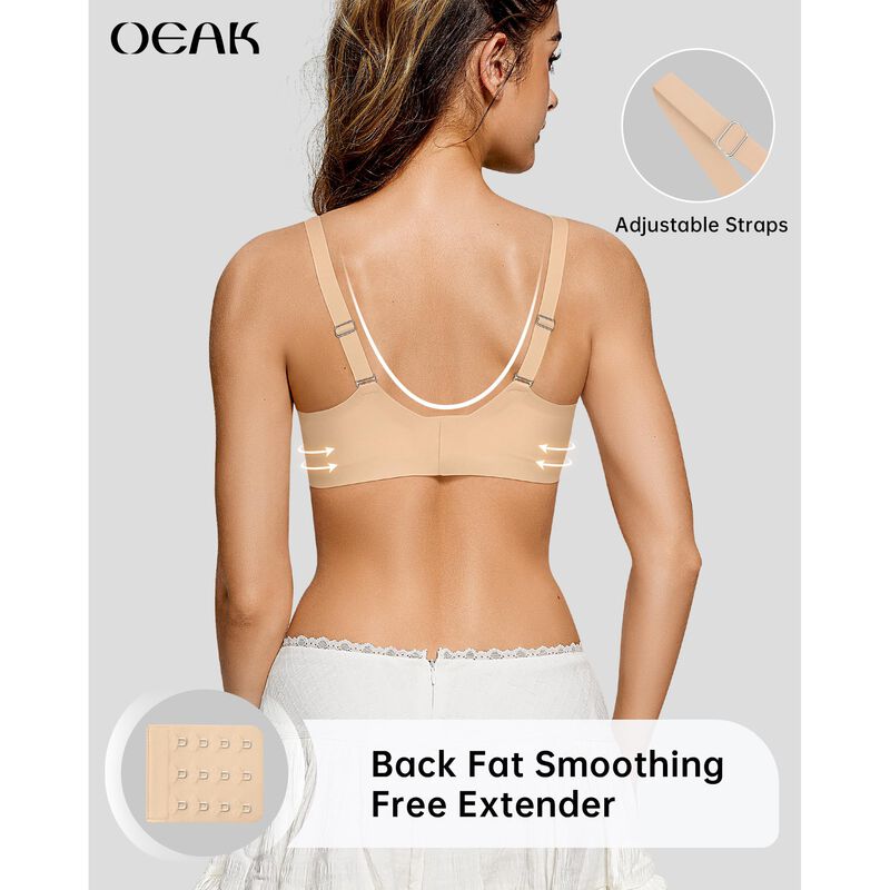 Sujetador OEAK Push-up Sin Aros, Cobertura Comp... image number null