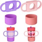 Mango De Silicona Nihome Y Protecci&oacute;n Para Vaso Owala Kids 12 oz/15 oz &ndash; Pack De 2