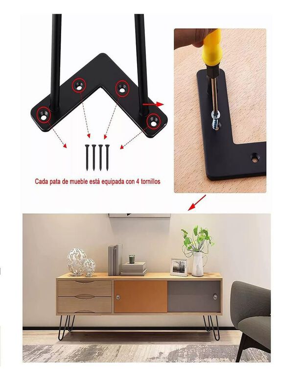 Set patas para muebles Casa BIU image number null