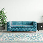 Tapete Decorativo Inge Turquesa Poliester 120X180Cm