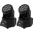 Cabeza M&oacute;vil Rob&oacute;tica 7 Leds 2 Piezas Giratorio Luces Fiesta