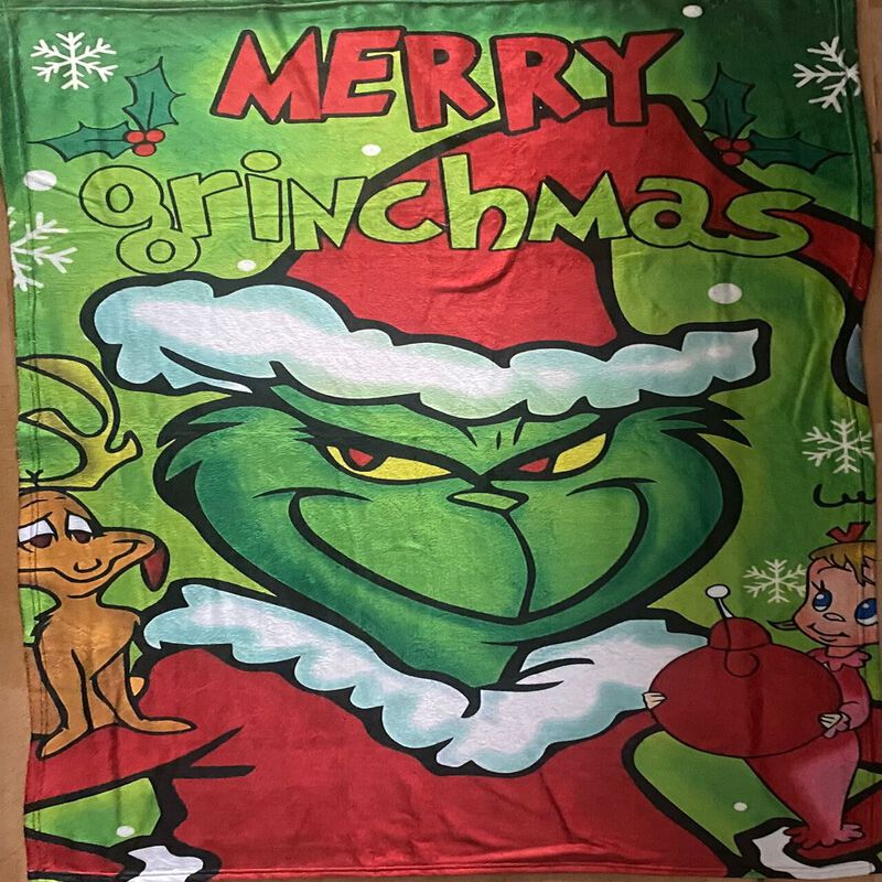 Exclusiva! Cobija Frazada Ultra Suave Grinch image number null