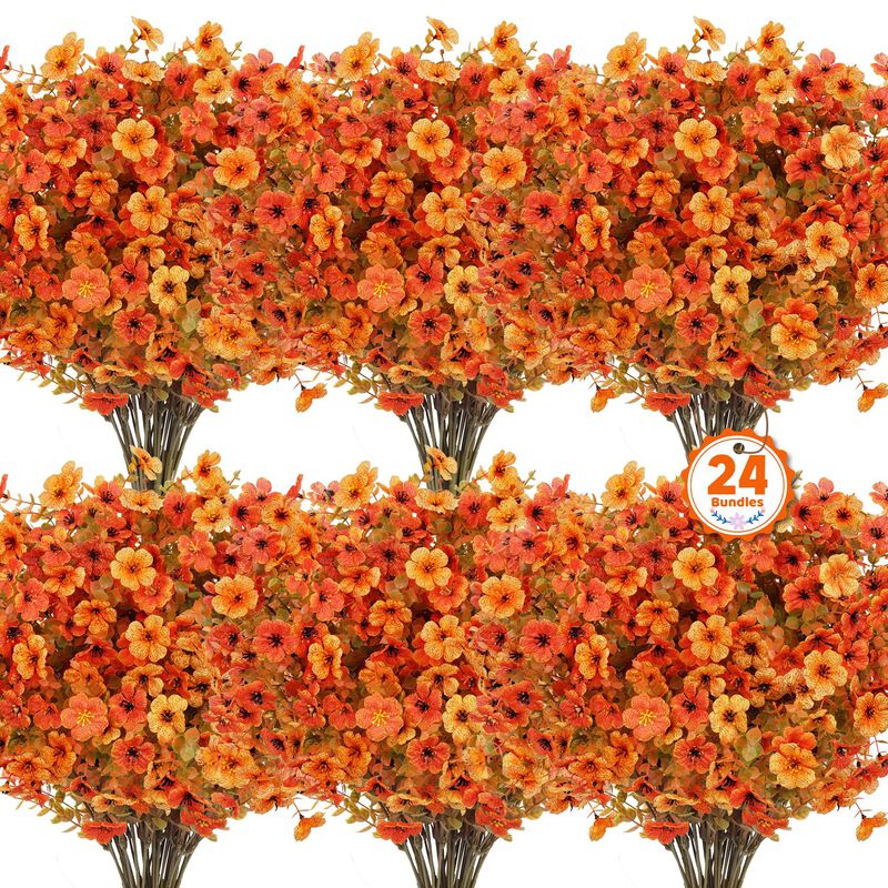Flores Artificiales De Oto&ntilde;o Ouddy Decor, 24 Pa... image number null