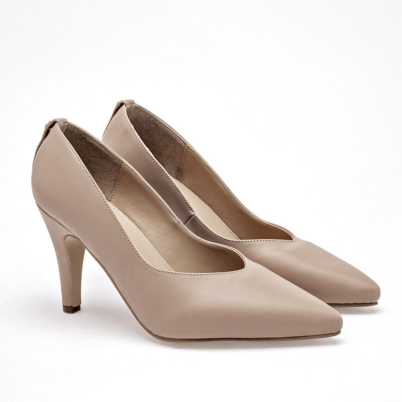 Moramora Zapatilla para mujer beige image number null