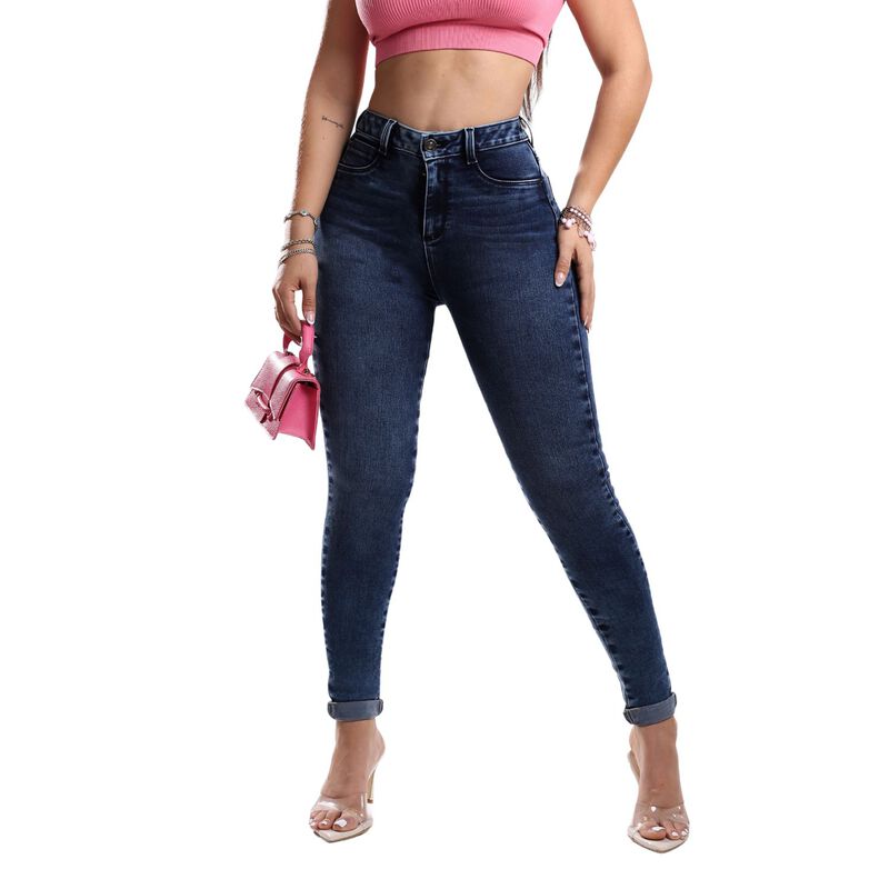 Pantal&oacute;n Savi Jeans Skinny Sb4745 Tiro Medio Pa... image number null