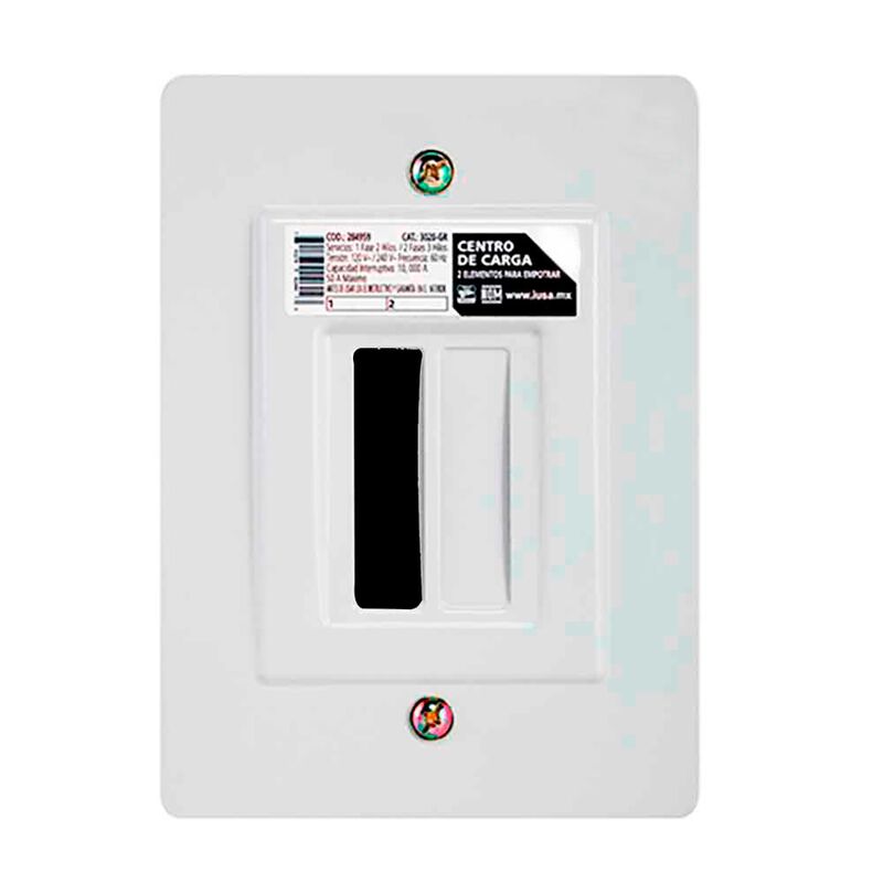 Centro de carga 4 polos empotrable gris claro image number null