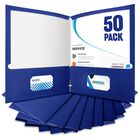Carpeta De Archivo Bibradaa Tama&ntilde;o Carta, Paquete De 50, Azul, Impermeable