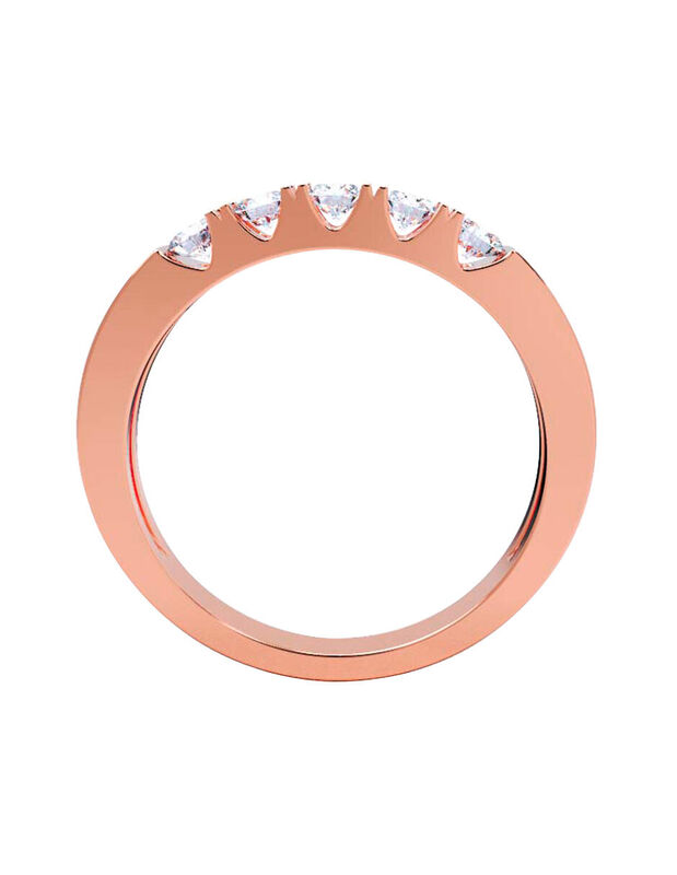 Anillo de Compromiso en Oro Rosa 14K con Circon... image number null
