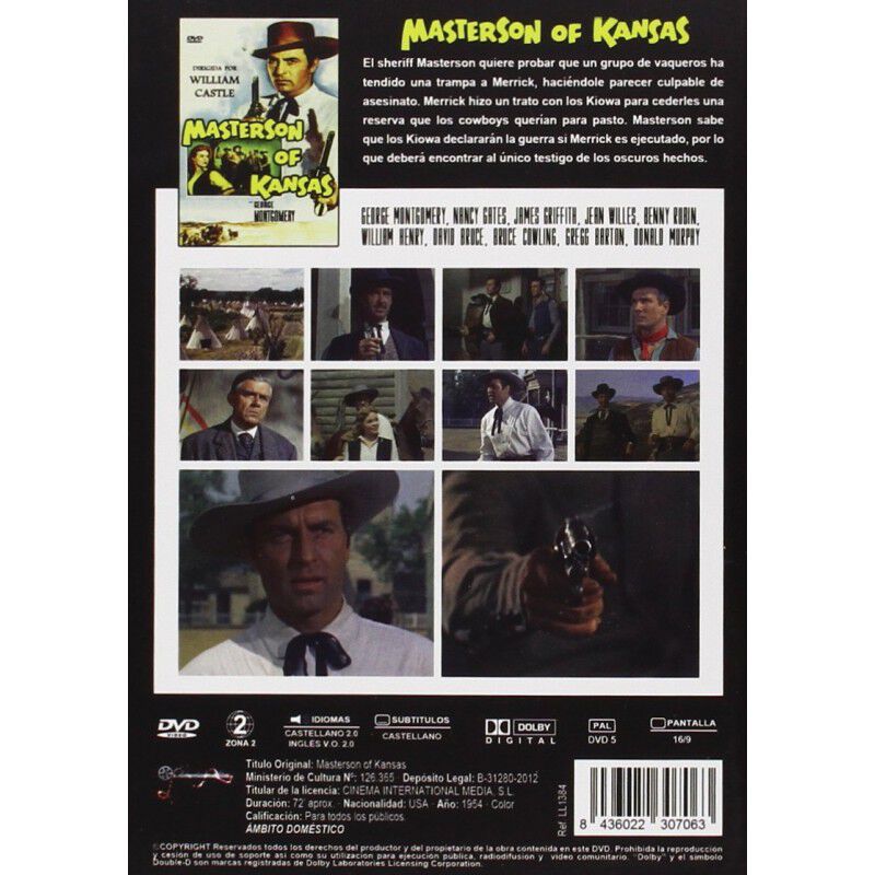 Masterson De Kansas (dvd) 1954 image number null