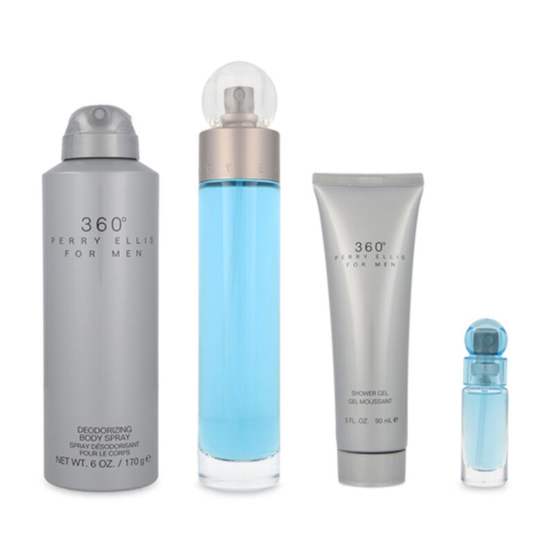 Set Perry Ellis 360&deg; For Men 4 Pzas Edt 100 Ml ... image number null