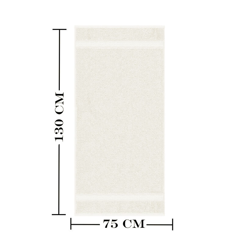 Toalla Segovia Medio Ba&ntilde;o 75cm X 130cm Perla image number null