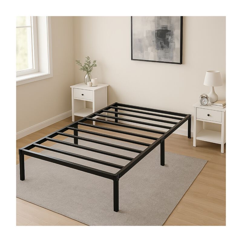 Base Cama Individual Box Plegable Metal Acero S... image number null