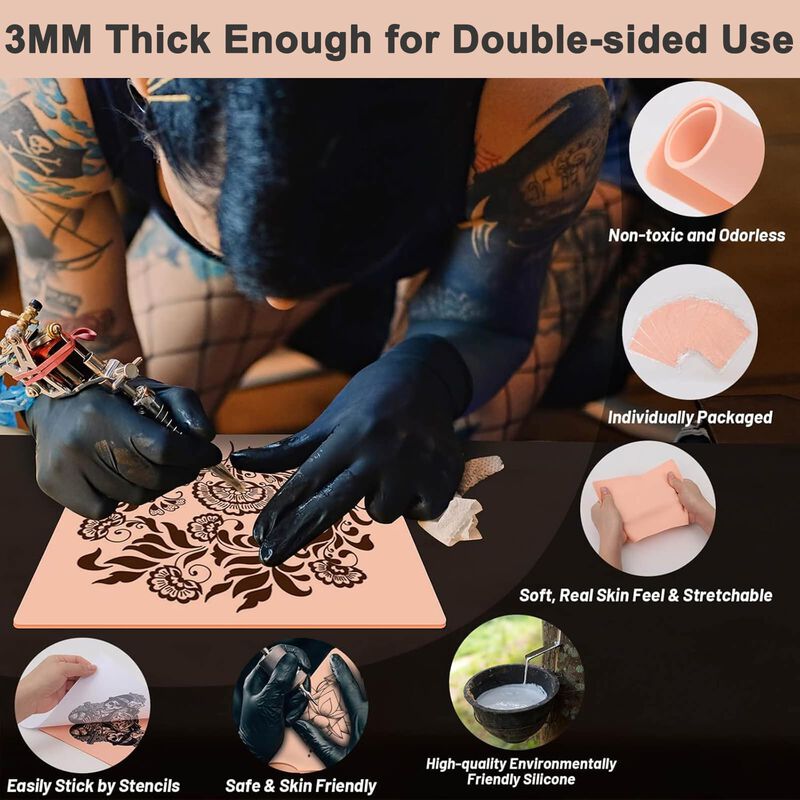 Piel De Pr&aacute;ctica Para Tatuajes Prgislew 5 Pieza... image number null
