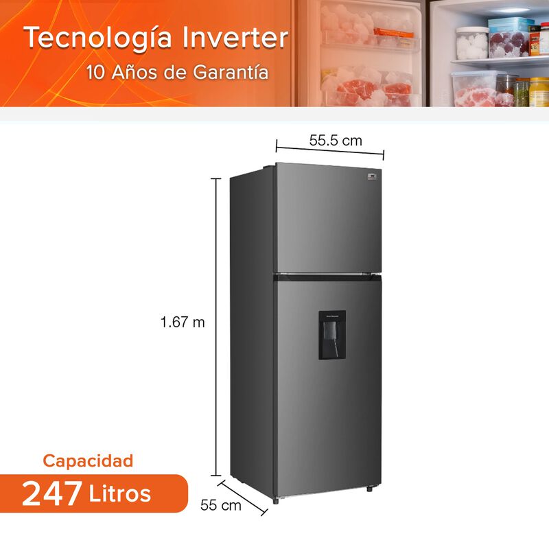 Refrigerador 9 Pies  Top Mount 247 L White West... image number null