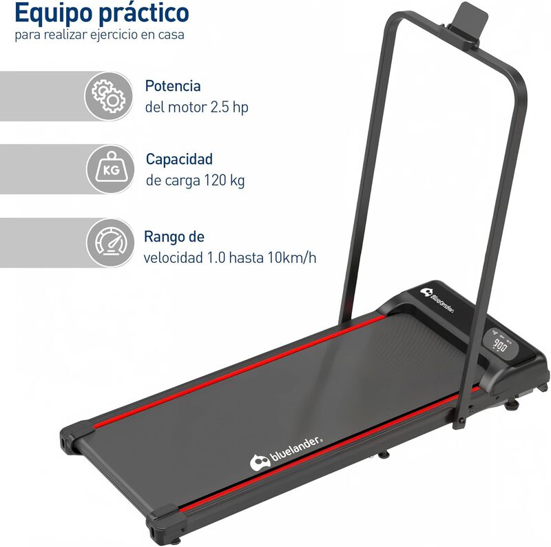 Caminadora Electrica Walking Pad Con Asa Bluela... image number null