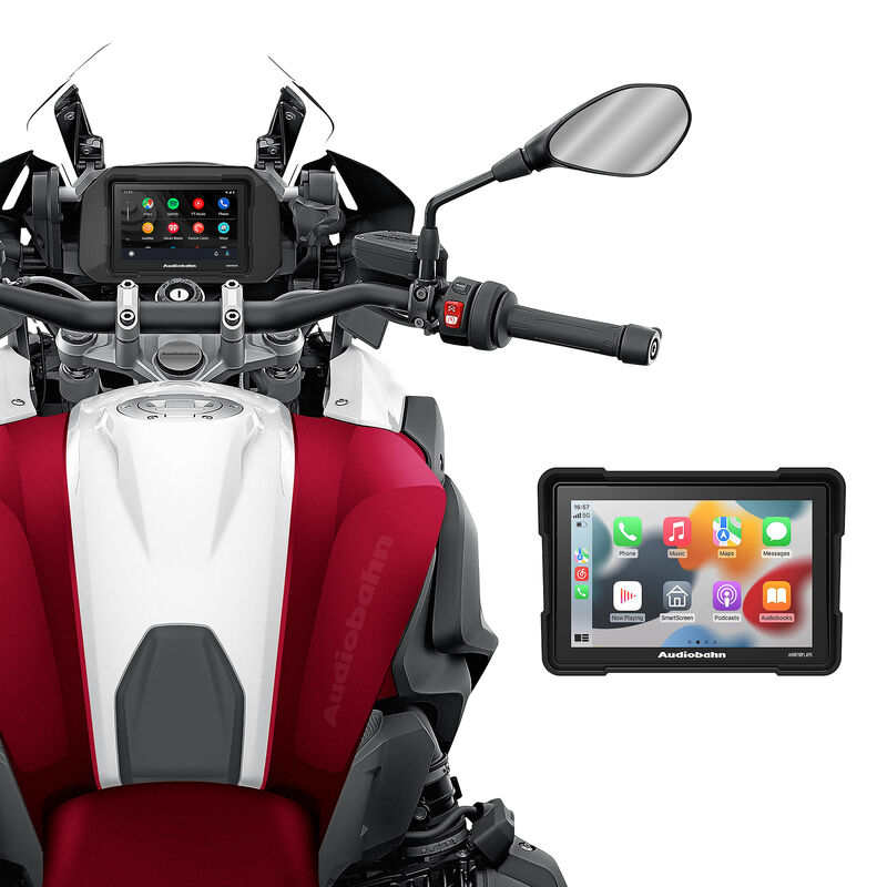 Autoest&eacute;reo para moto con pantalla t&aacute;ctil 5'' 1... image number null