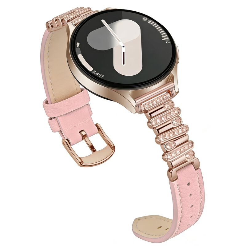 Correa de reloj Osber 20 mm cuero rosa/oro rosa... image number null