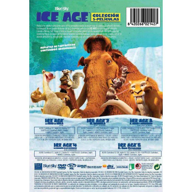 La Era del Hielo 1-5 (2018) [DVD] image number null
