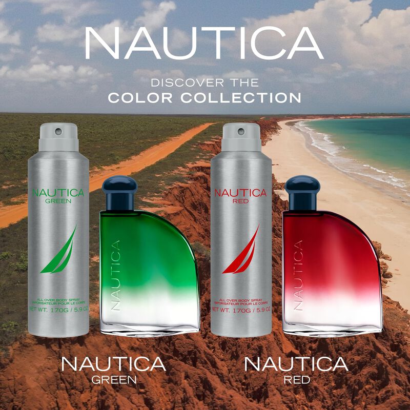 Perfume Nautica Color Red Edt 50 Ml + Spray Des... image number null