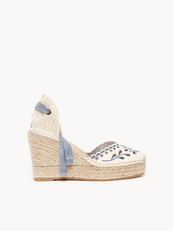 Alpargata de Cu&ntilde;a Alta Romero Azul Jeans image number null