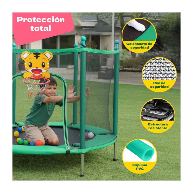 Trampolin Brincolin 55  Tumbling Infantil Canas... image number null