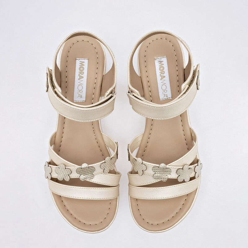 Moramora Zapato de graduaci&oacute;n para ni&ntilde;a beige image number null