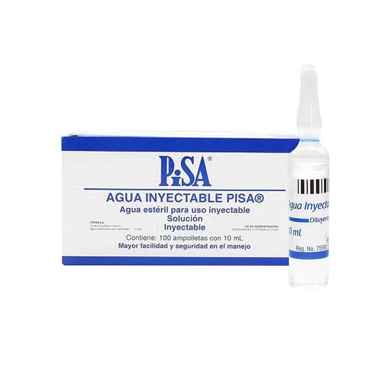 Agua Inyectable Pisa 10 Ml 1 Ampolleta image number null