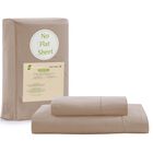 S&aacute;bana Bajera Ajustable Lane Linen Twin Xl, 100% Algod&oacute;n Org&aacute;nico, Color Topo