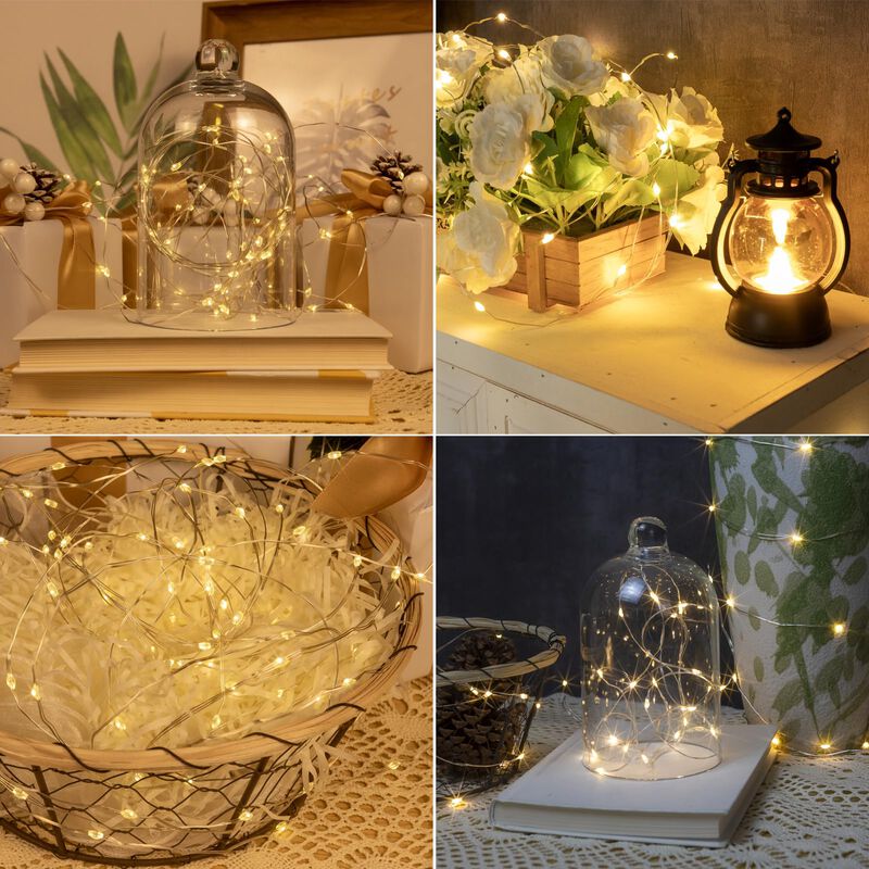 Luces De Cadena Zeluxdot 30 m 300 leds Blanco C... image number null