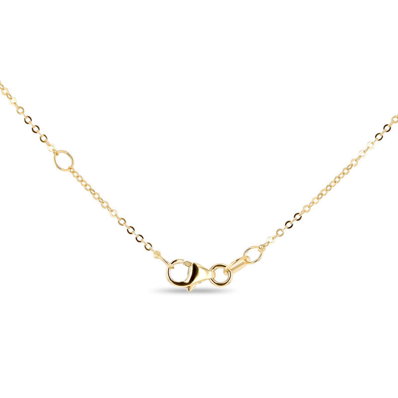 Gargantilla Coraz&oacute;n Bicolor 10k Con Zirconias (... image number null