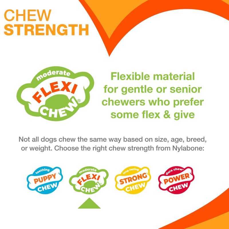Juguete Masticable Nylabone Original Bone Flexi... image number null