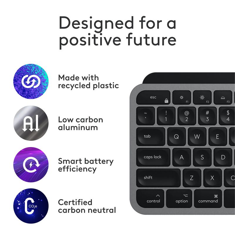 Teclado Inal&aacute;mbrico Logitech Mx Keys S Para Mac... image number null