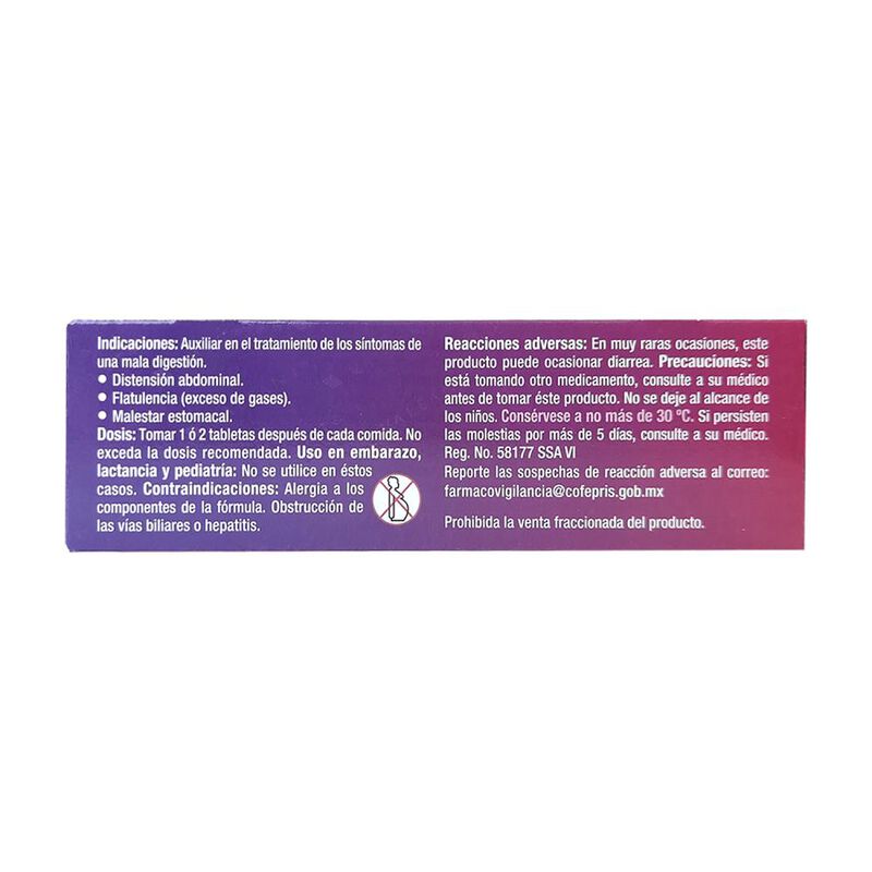 Espaven Enzimatico 130/25/5/40 Mg 50 Tabletas image number null