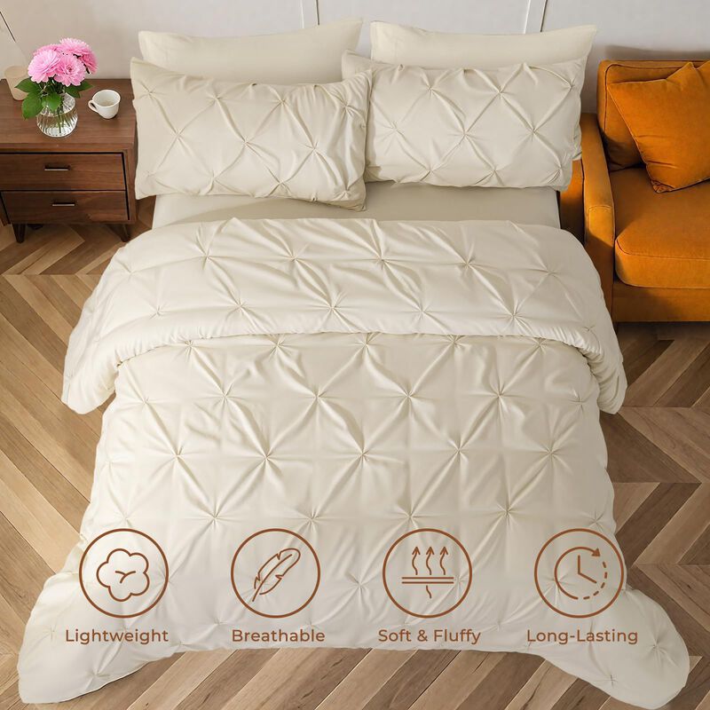 Juego De Ropa De Cama Sasttie Queen De 7 Piezas... image number null