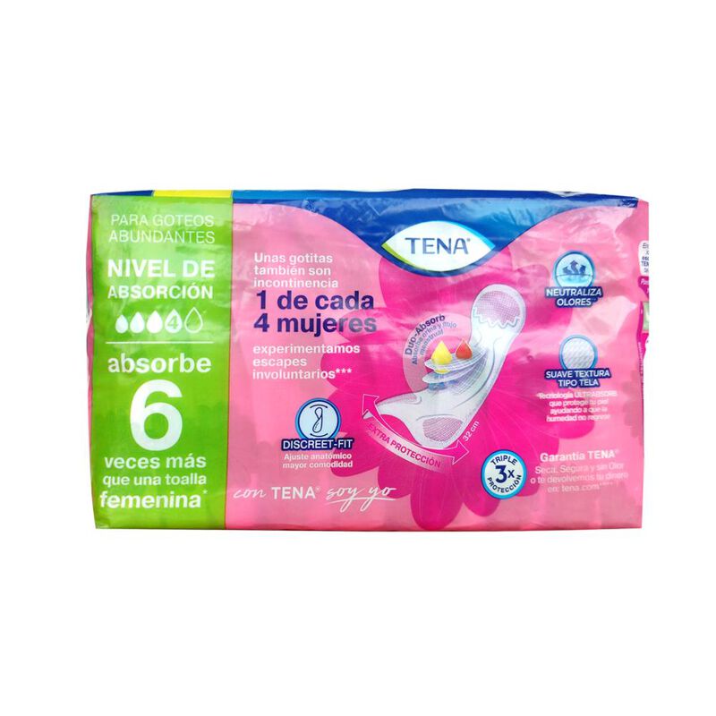 Toallas Tena Lady Discret Extra Larga 10 Piezas image number null