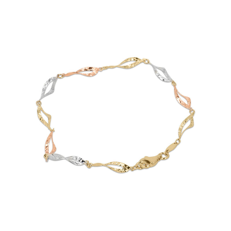Pulsera De Oro Florentino 14k (19cm Aprox) image number null