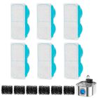 Filtro De Repuesto Para Fuente De Agua Para Gatos Nautypaws 3,2 l &ndash; Pack De 6 + Esponja