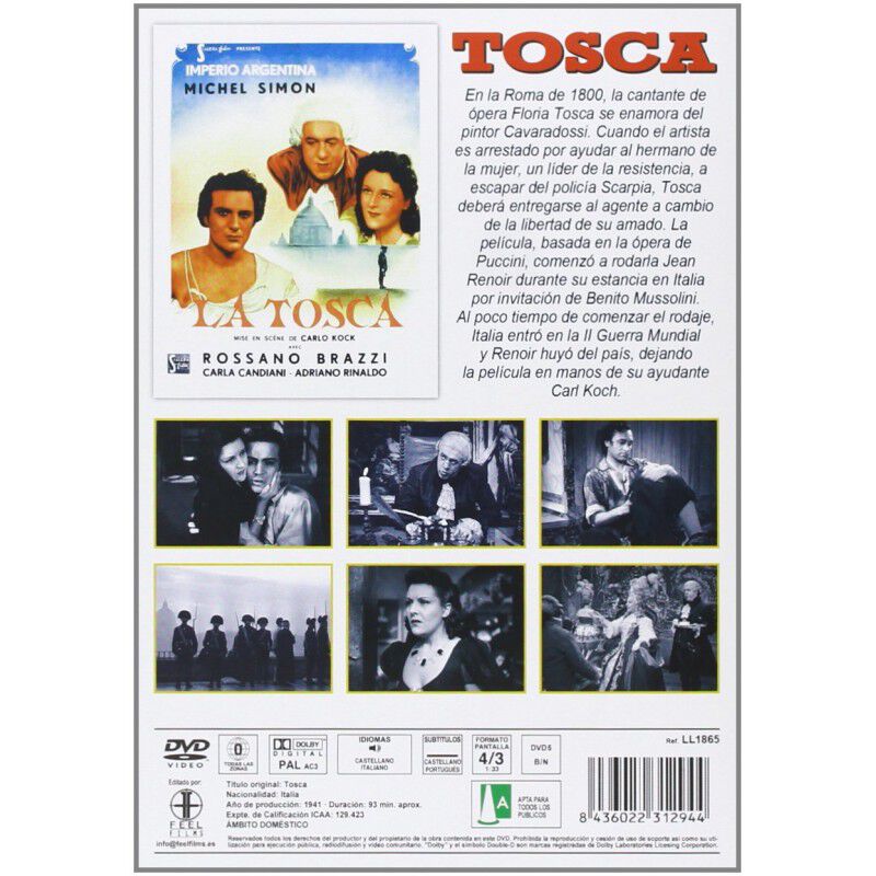 Tosca [dvd] (1941) image number null
