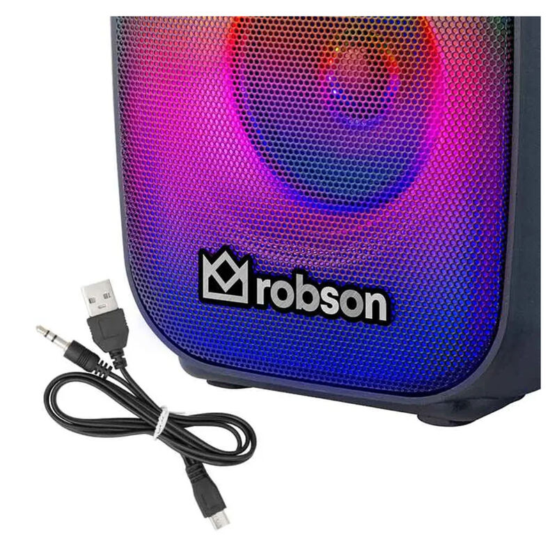 Bocina Port&aacute;til Negra con Bluetooth y Lector US... image number null