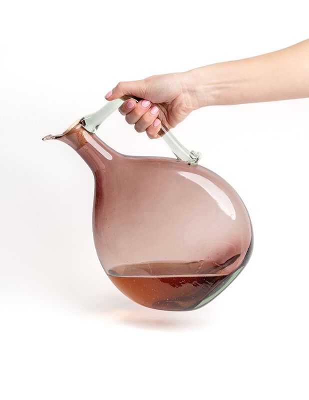 Licorera de Vidrio Soplado Amatista Marea Baja image number null