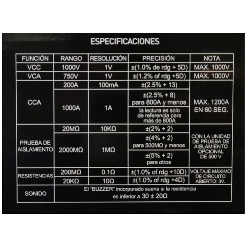 Mult&iacute;metro Digital Gancho TAIKA TK-MUL33 Bot&oacute;n ... image number null