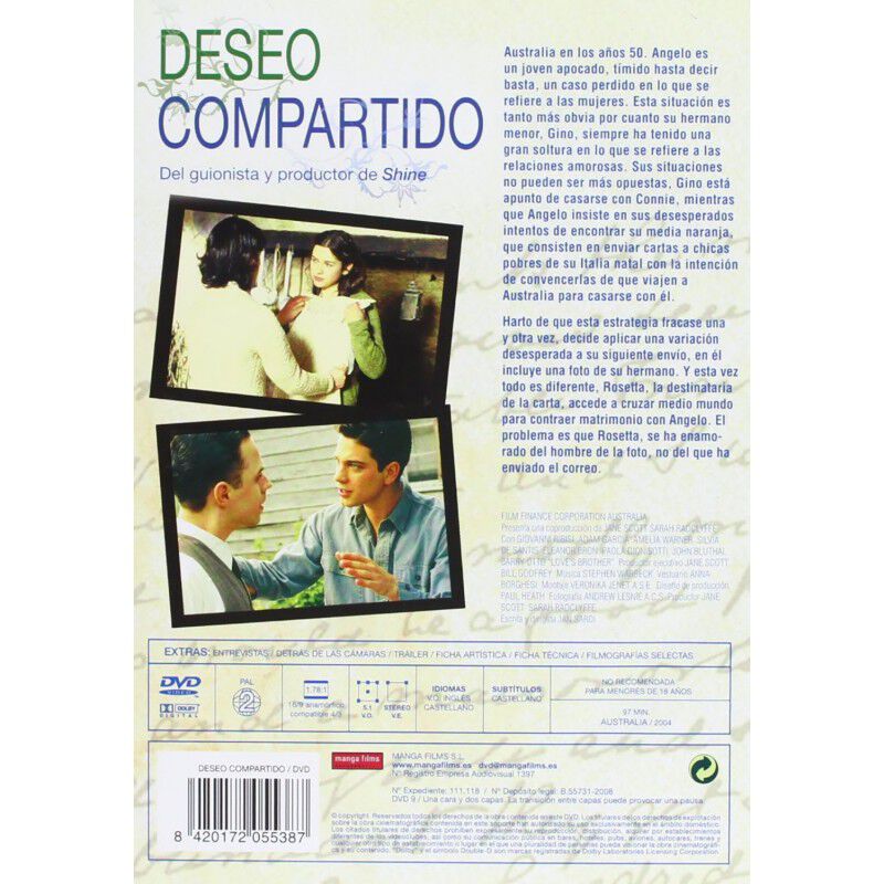 Deseo Compartido [dvd] (2004) Love's Brother image number null