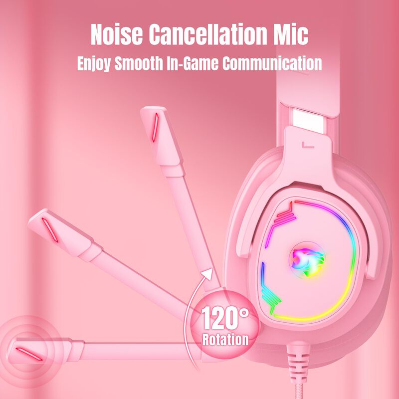 Aud&iacute;fonos Jimonyer 7.1 Rgb Pinkcat Over Ear image number null