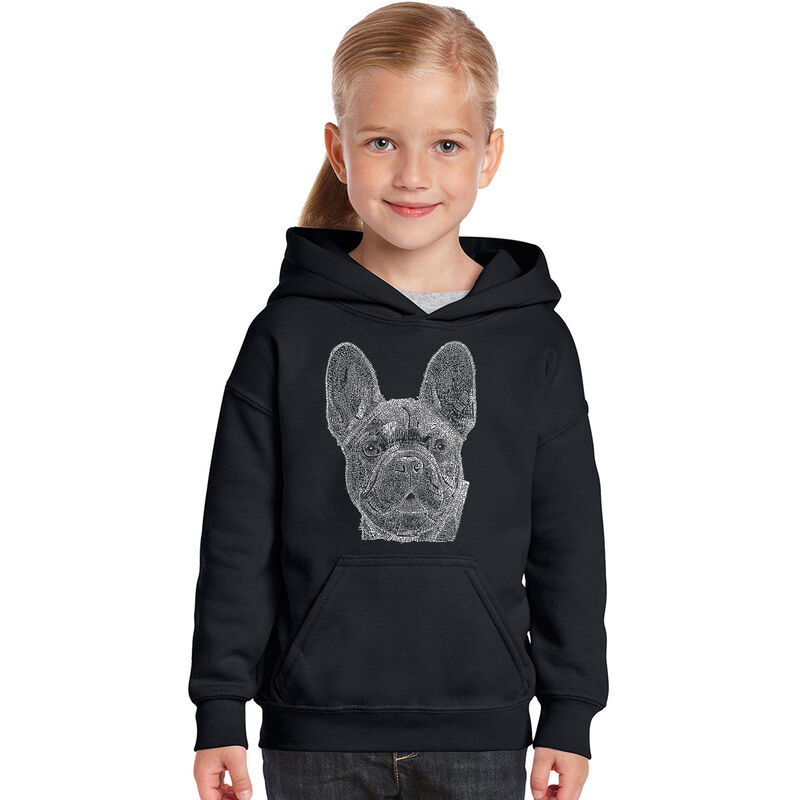 Sudadera Con Capucha Word Art Para Ni&ntilde;a - Bulld... image number null