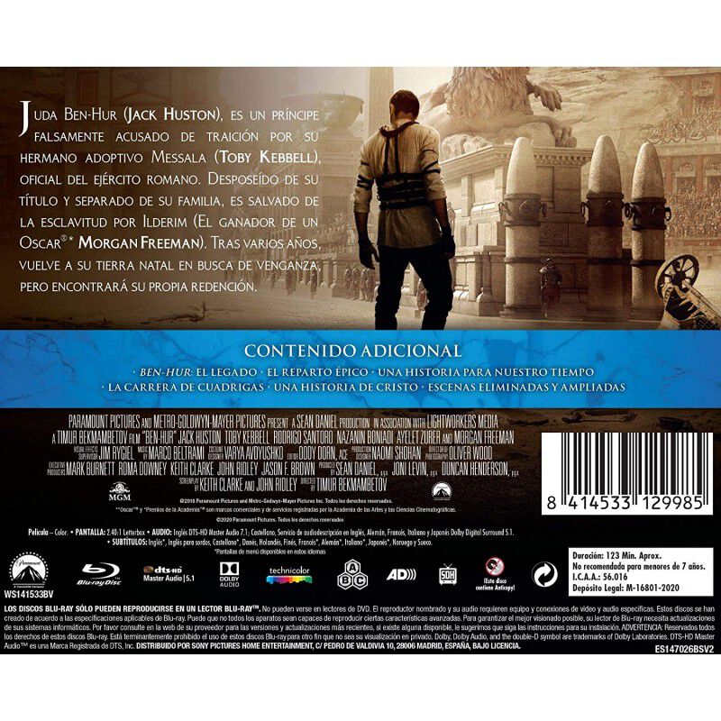 Ben-hur - Edici&oacute;n Horizontal (bd) [blu-ray] image number null