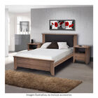 Rec&aacute;mara matrimonial Ferrero 4 piezas, Atlas del Descanso color Nogal