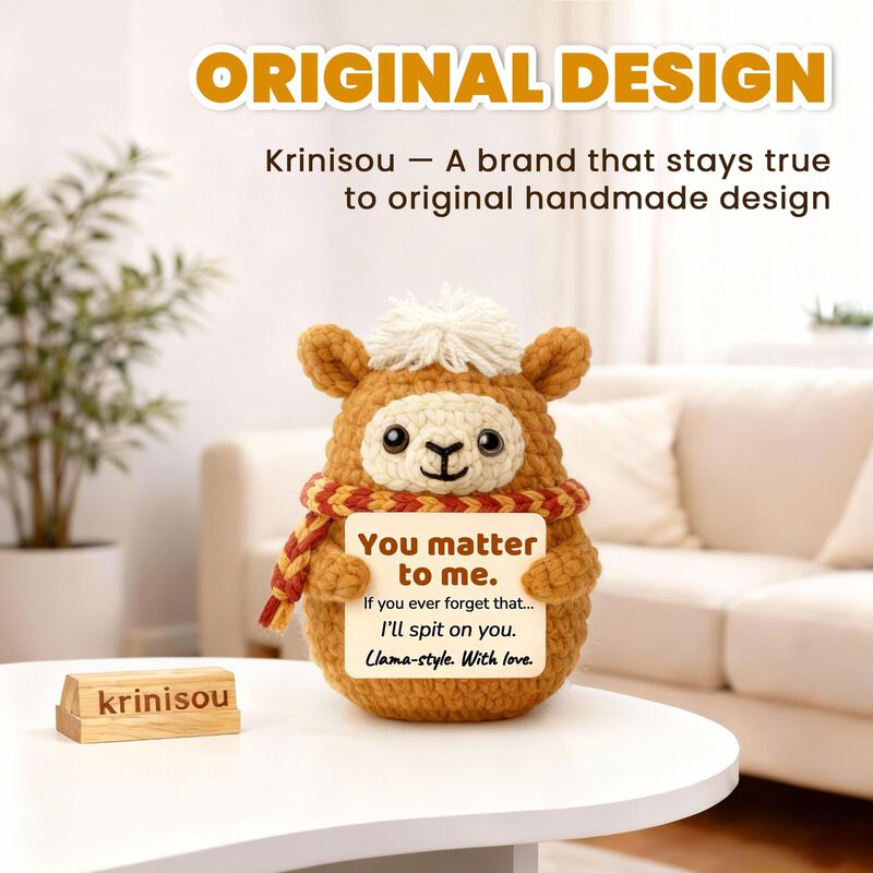 Figurita Krinisou De Llama A Crochet - Regalo D... image number null