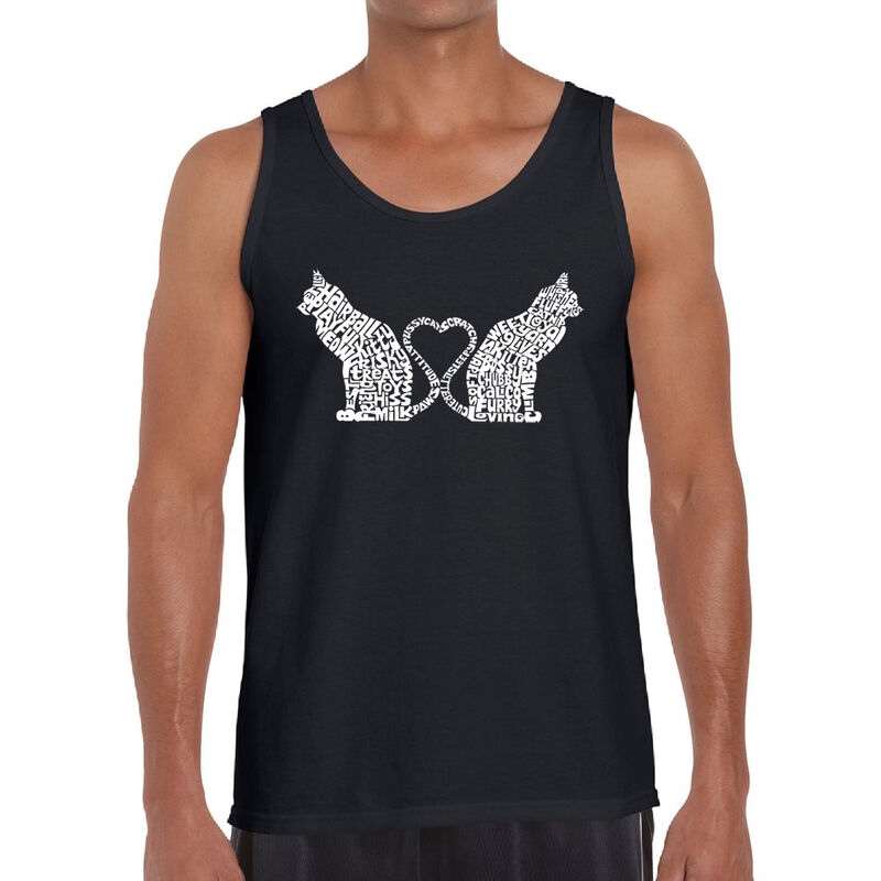 Tank Top Word Art Para Hombre - Corazones de Co... image number null