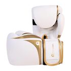 Guantes de Box 12 oz Blanco con Dorado + Protector Bucal Bluelander