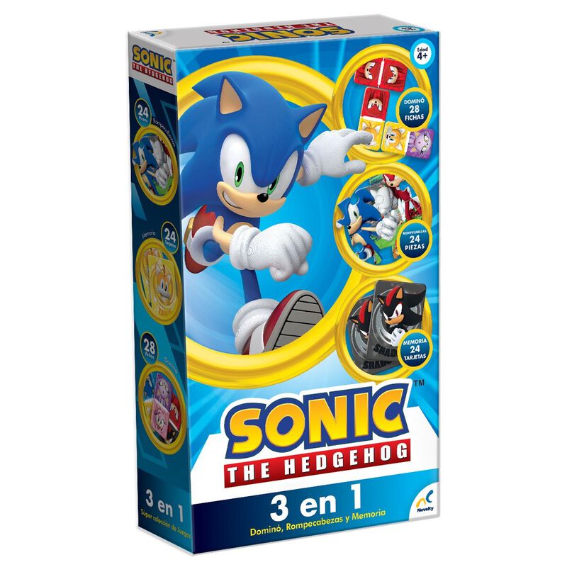 Set de Juegos 3 en 1 para Ni&ntilde;os de Sonic image number null